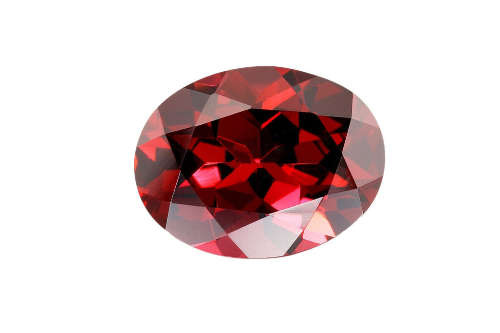 Pedras preciosas raras da Beryl vermelha